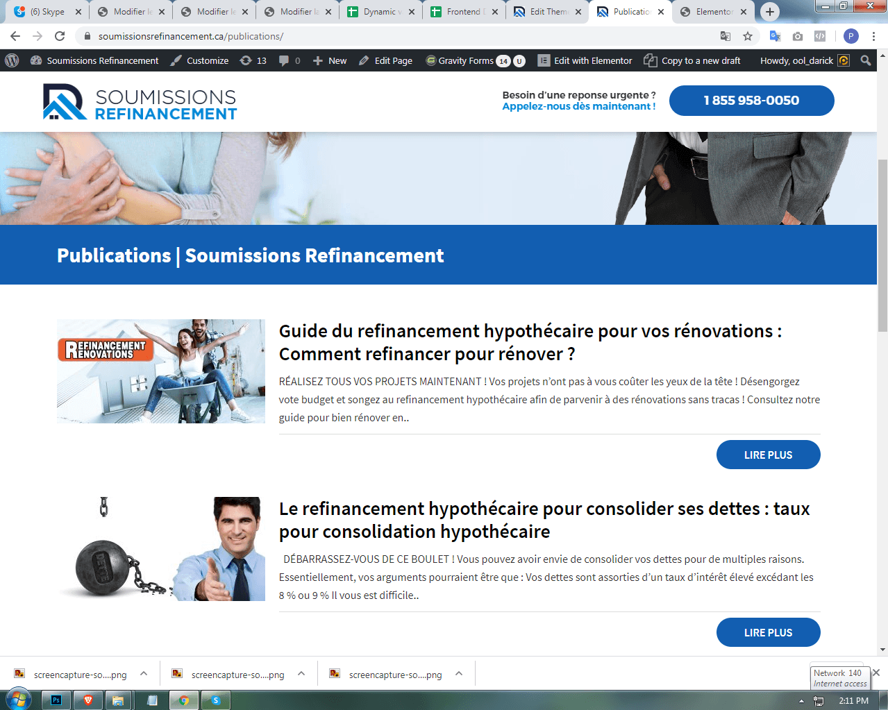 Soumissions Refinancement | PSD to WordPress with Genesis & Elementor screenshot 4