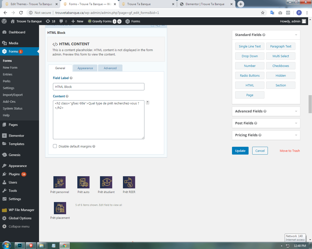 Trouve Ta Banque | PSD to WordPress screenshot 4