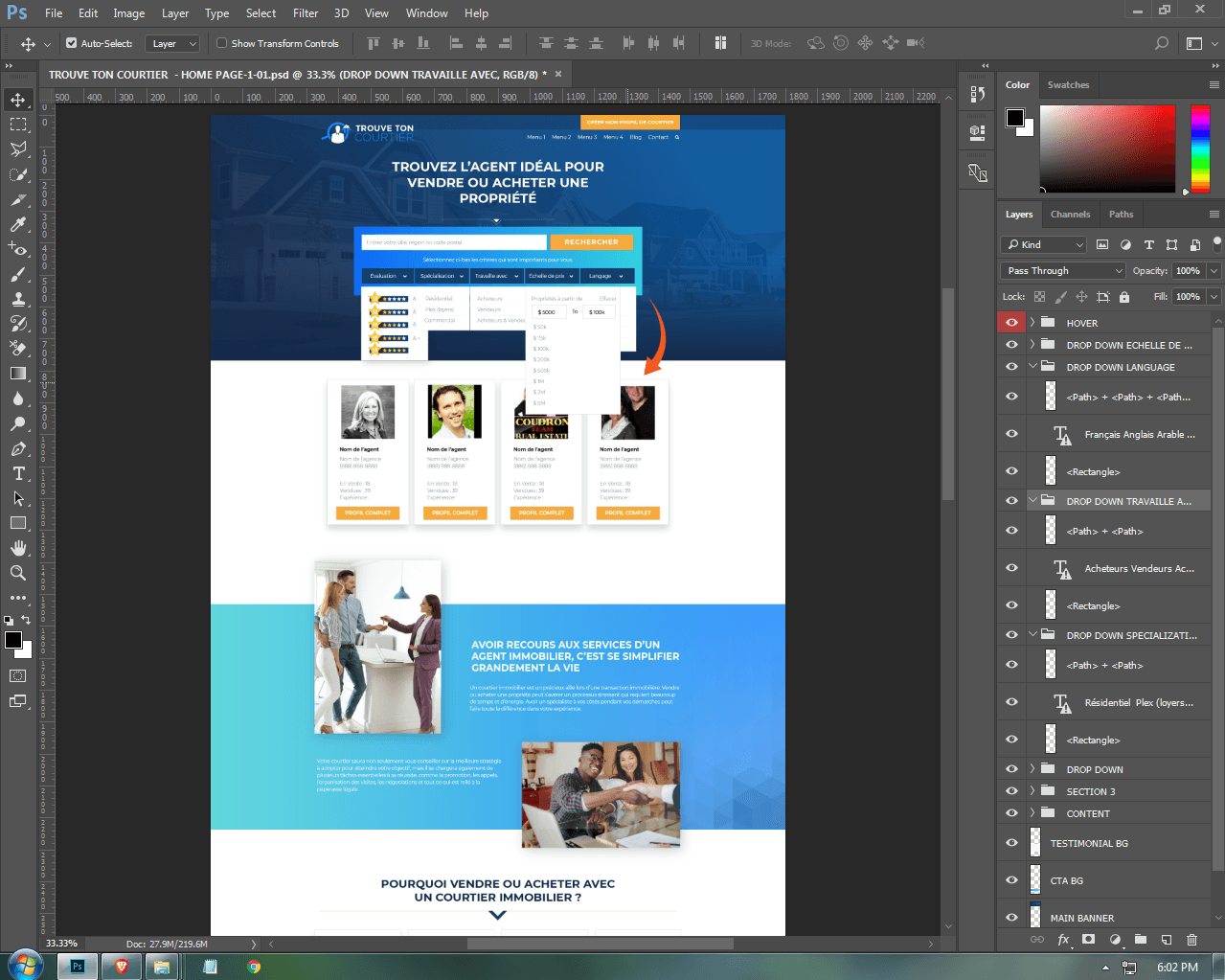 Trouve Ton Courtier | Custom WordPress Theme Development screenshot 2