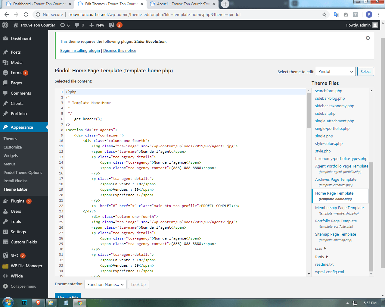 Trouve Ton Courtier | Custom WordPress Theme Development screenshot 6