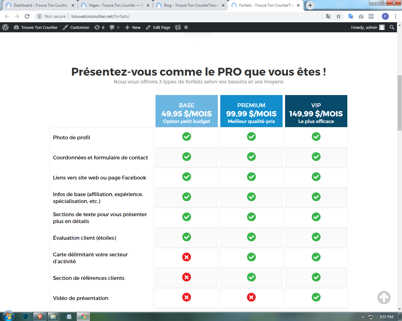 Trouve Ton Courtier | Custom WordPress Theme Development screenshot 9