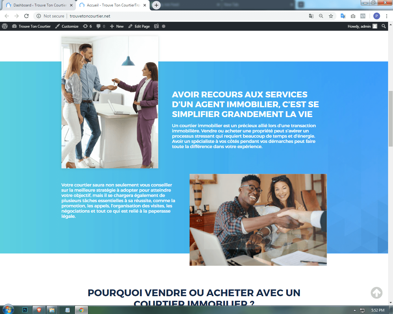 Trouve Ton Courtier | Custom WordPress Theme Development screenshot 12