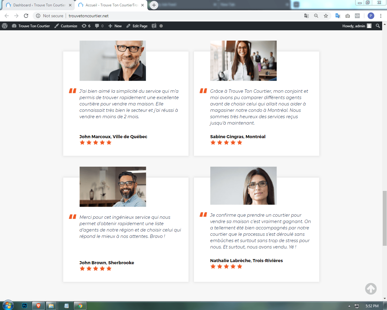 Trouve Ton Courtier | Custom WordPress Theme Development screenshot 13