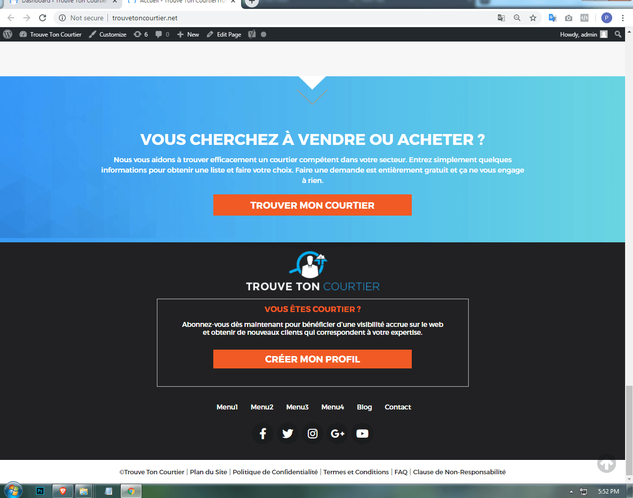 Trouve Ton Courtier | Custom WordPress Theme Development screenshot 14
